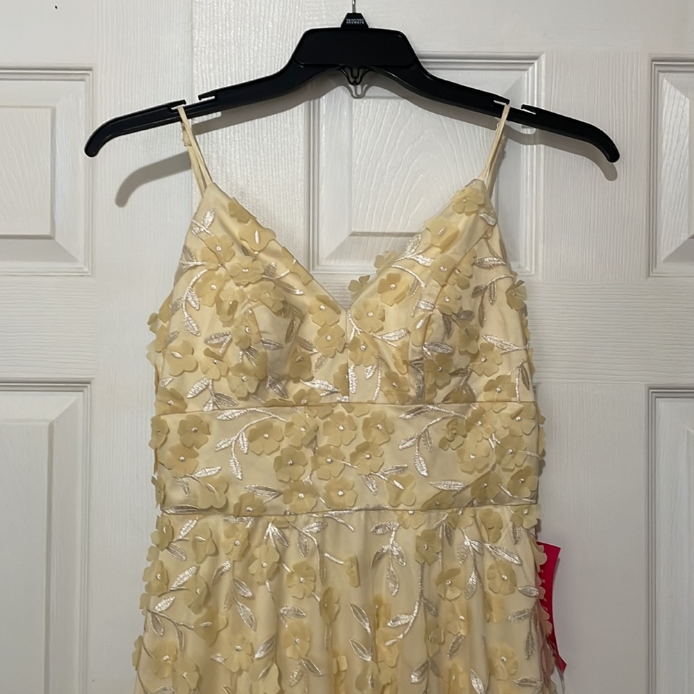 Eliza J 3D Floral Gown